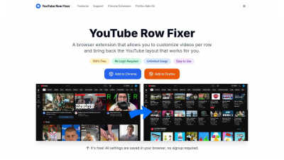 YouTube Row Fixer - AI tool for Accessibility