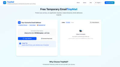 Tmp Mail - AI tool for Productivity & Management