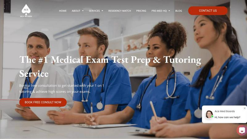 Ace Med Boards application interface and features