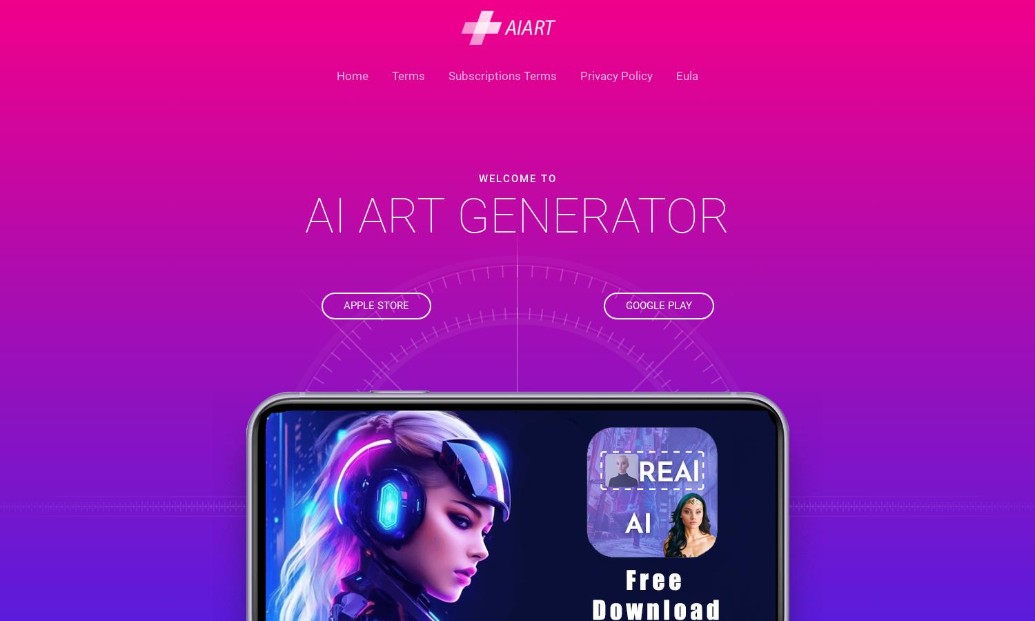 AI Art Image Generator Website