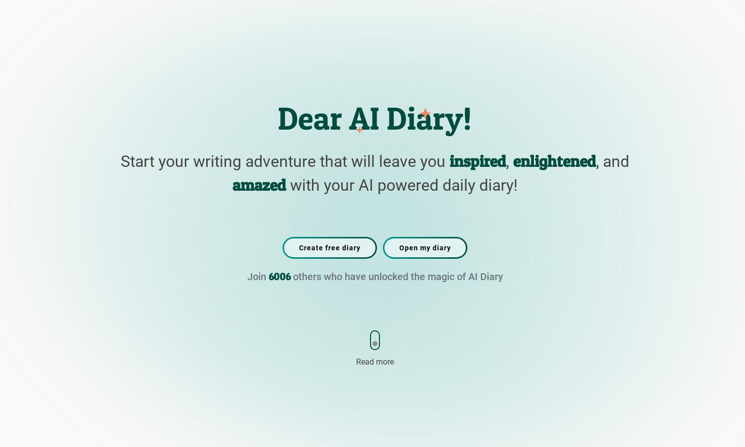 AI Diary Website