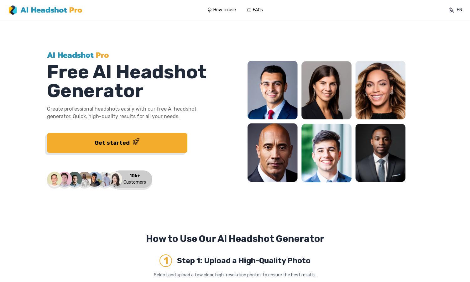 AIHeadshot.pro Website