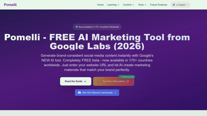AI Marketing Tools application interface and features