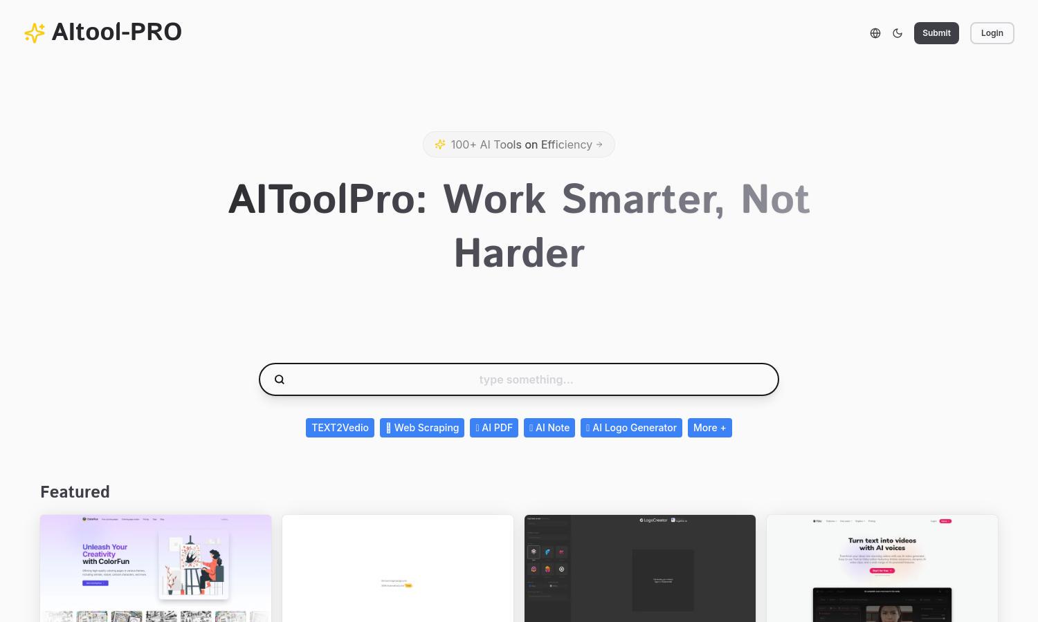 aitoolpro.work Website