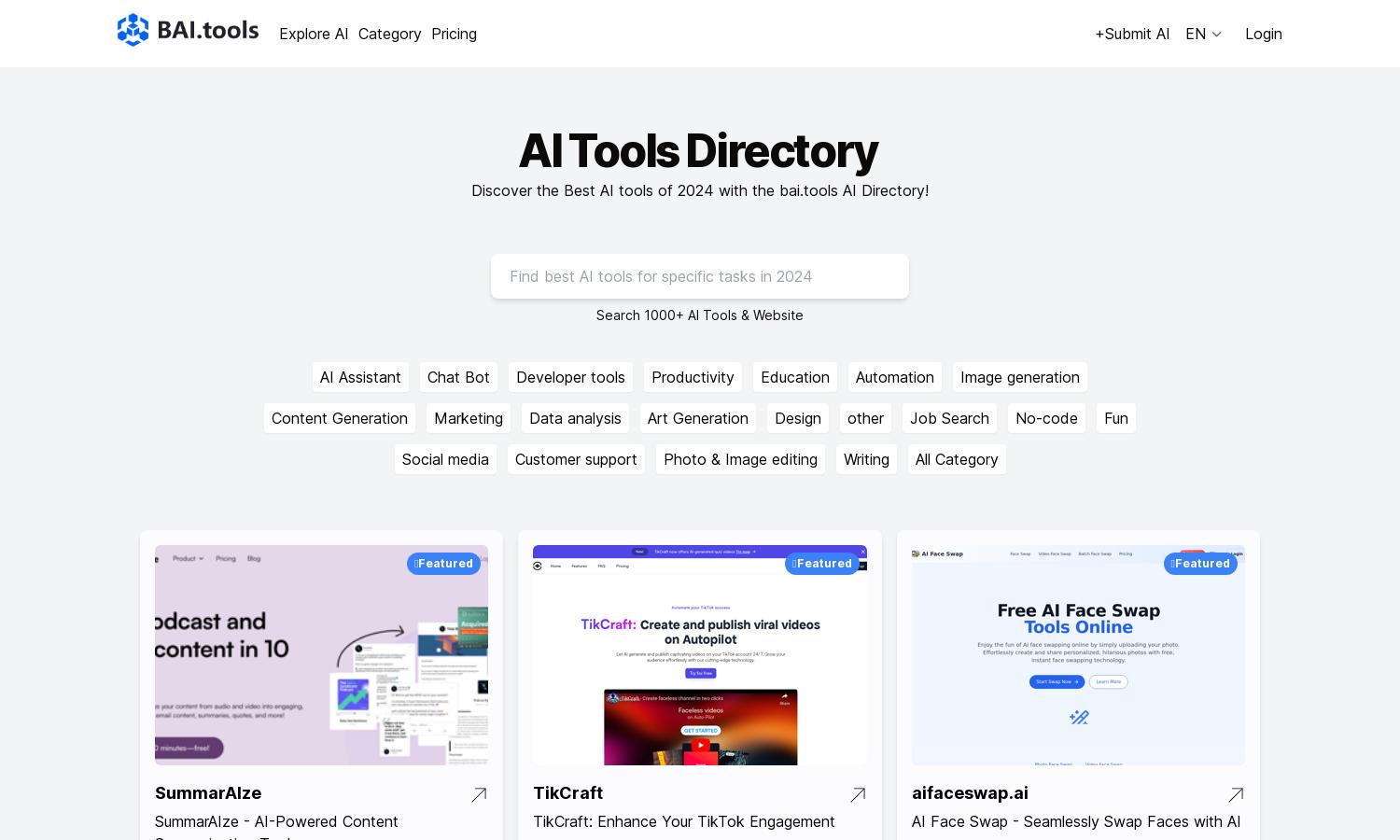 BAI.tools Website