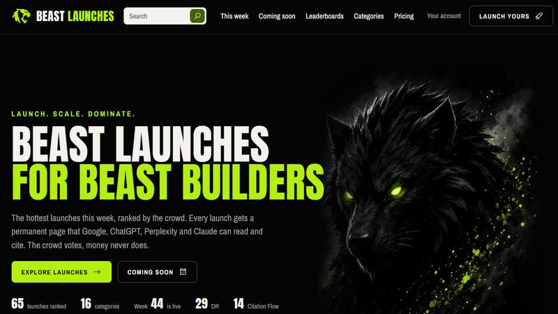 Beast Launches application interface and features