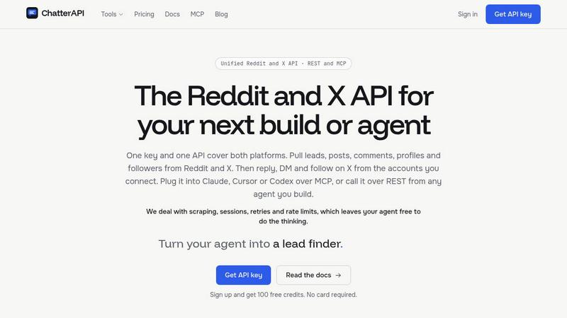 ChatterAPI application interface and features