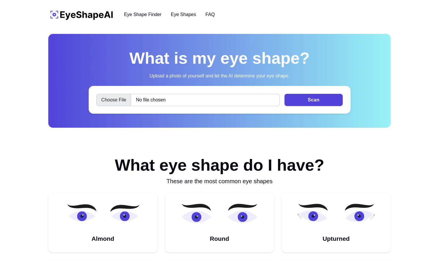 Eye Shapes Website