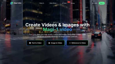 Magi-1 - AI tool for Content Creation