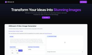 HiDream AI Website