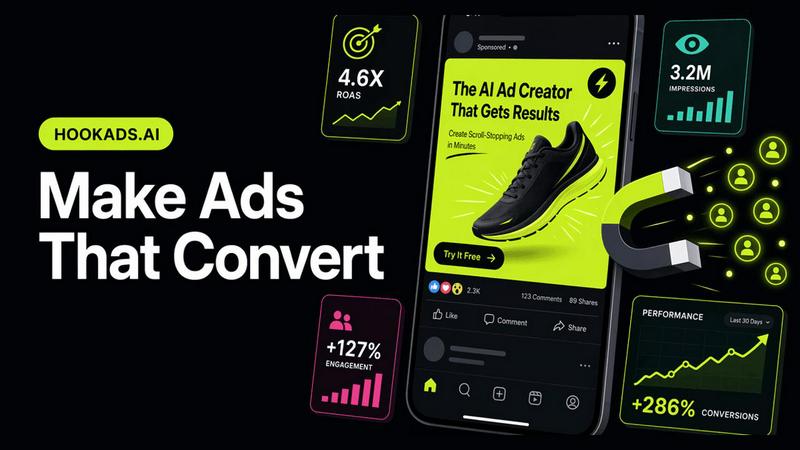 HookAds application interface and features
