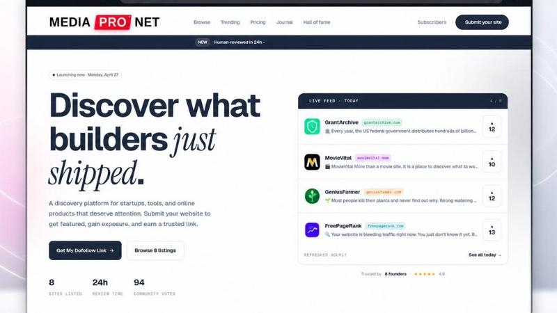 MEDIAPRONET application interface and features