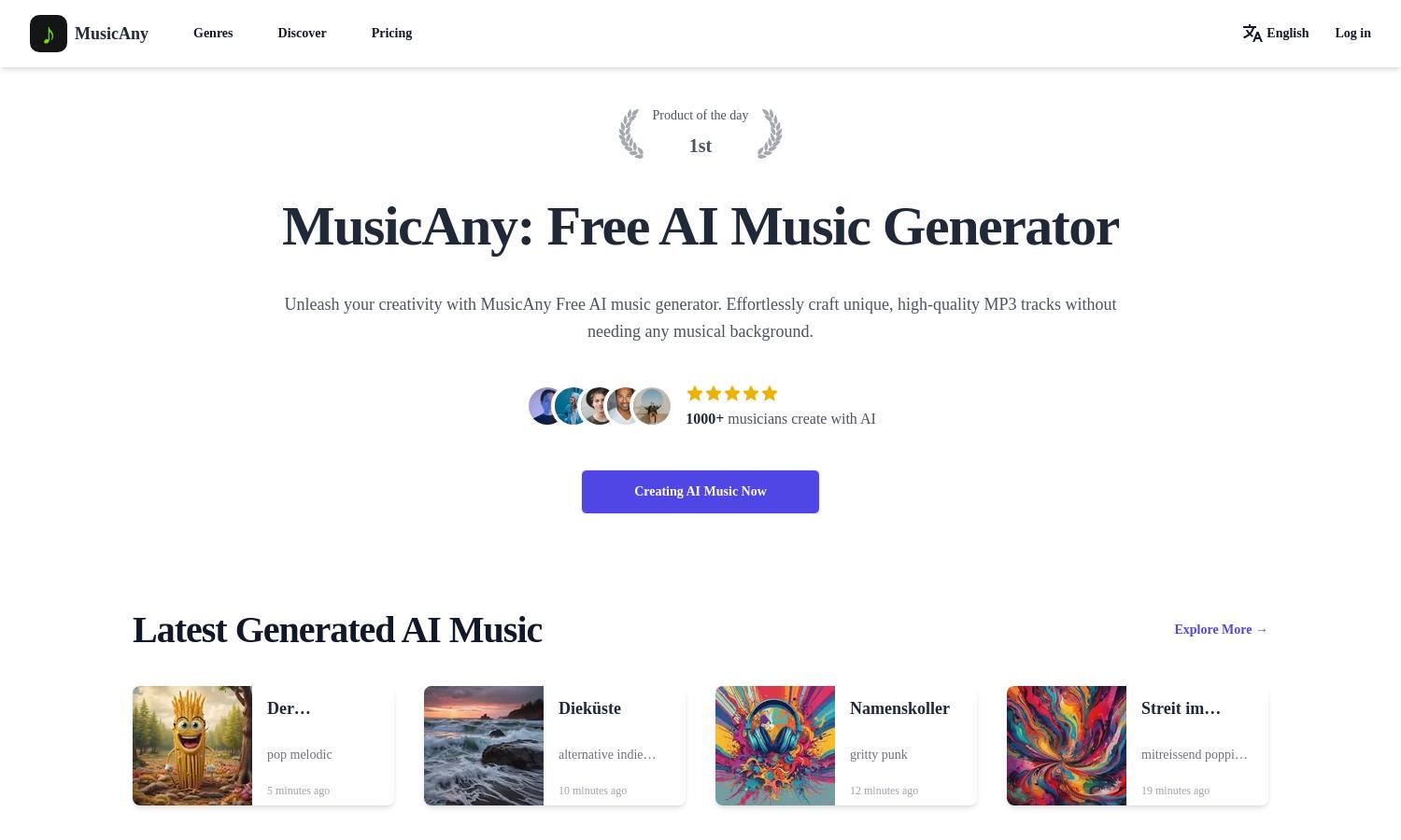 MusicAny Website