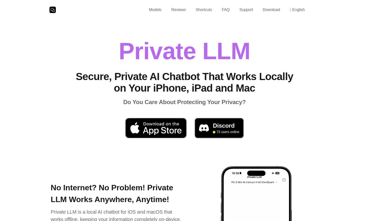 Private LLM Website