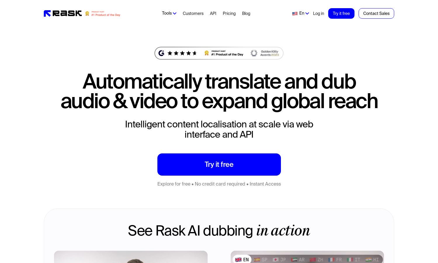 Rask AI Website