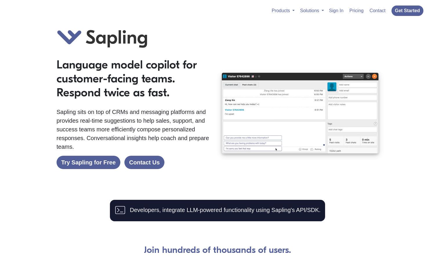 Sapling Website