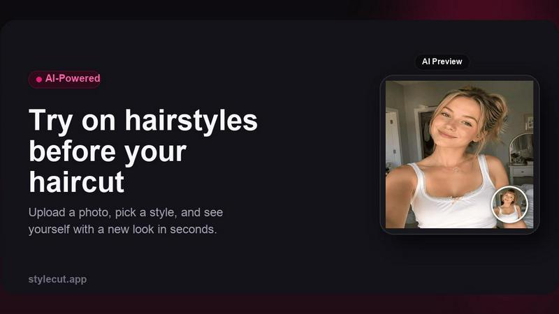 StyleCut application interface and features