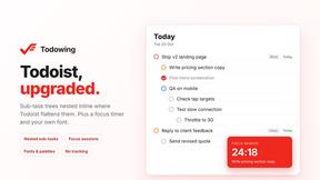 Todowing - tool for Productivity & Management